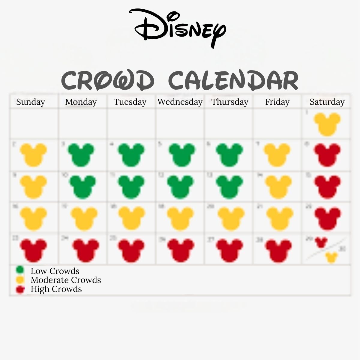 The Travel Home Crowd Calendar