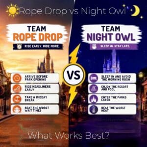 The Travel Home rope drop vs night strategy